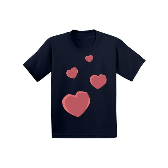 Valentine T-shirt Red Hearts Baby Shirt Valentine's Day