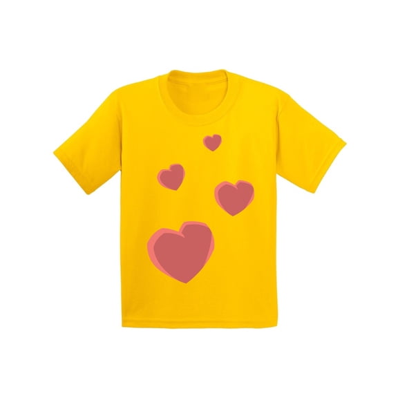 Valentine T-shirt Red Hearts Kids T Shirts Valentine's Day