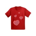 thumbnail image 1 of Valentine T-shirt Red Hearts Kids T Shirts Valentine's Day, 1 of 4