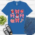 thumbnail image 1 of Valentine Teacher Shirt – Cute Heart Bow Coffee Apple Classroom Tee, ColumbiaBlue, M, 1 of 6
