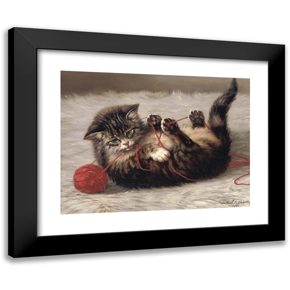 Valentine Thomas Garland 18x15 Black Modern Framed Museum Art Print Titled - Cat's Cradle (1899)