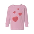 thumbnail image 1 of Valentine Toddler Long Sleeve Shirt Red Hearts Kids T-shirt Valentine's Day, 1 of 4