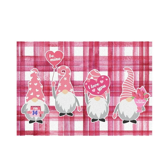 Valentine Welcome Doormat for Indoor Outdoor Decorative Floor Mat Entrance Rug