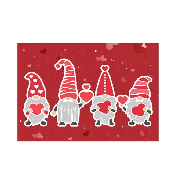 Valentine Welcome Doormat for Indoor Outdoor Decorative Floor Mat Entrance Rug