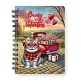 thumbnail image 1 of Be My Valentine's American Shorthair Truck Full of Love Flower Balloon Spiral Bound Journal Cat Lover Kitten Owner Gifts 5x7in Spiral Notebook - 02029, 1 of 5