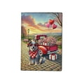 thumbnail image 1 of Be My Valentine's Australian Cattle Dog Truck Full of Love Flower Balloon Travel Passport Wallet Heeler Lover Gifts PU Leather Passport Holder Cover - 02029, 1 of 5