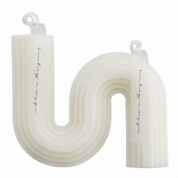 Valentine's Candles Twist Aesthetic Candles Cool S Shape Minimalist Geometric Shaped Soy Wax Scented Art Decorative Handmade for Wedding Birthday Valentine Gift