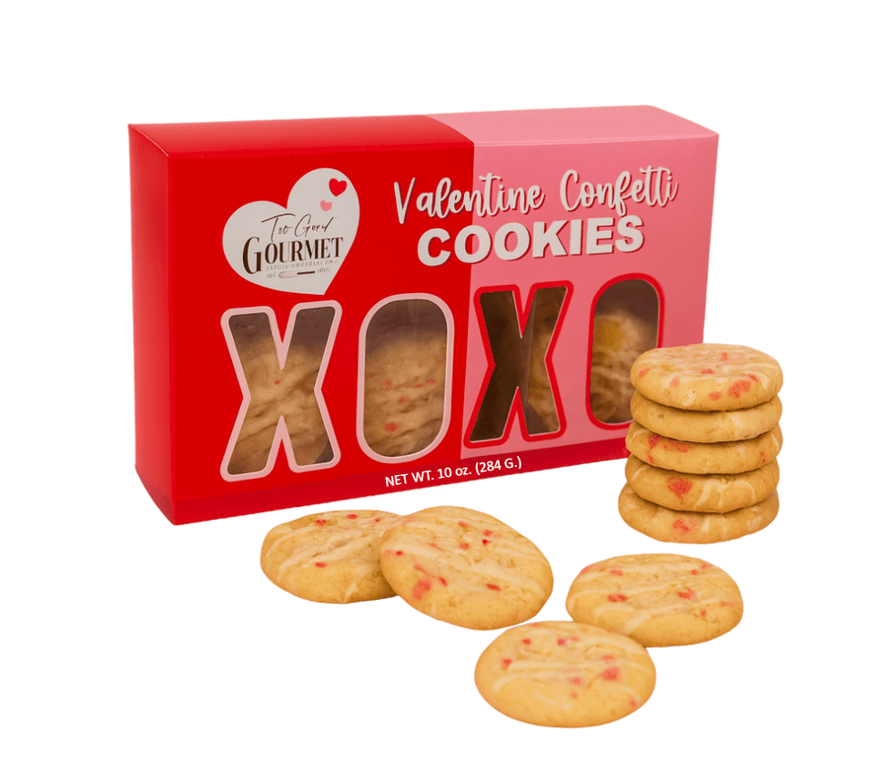 Valentine's Confetti Cake Cookies