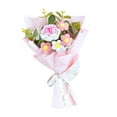 thumbnail image 1 of Valentine's Crochet Flower Bouquet, Great Gift For People Of All Ages, Removeable Flowers And Toy, Graduation Flower Bouquet, Knitted Bouquet, Roses, Preserved Flower for Mother's Day, 1 of 5