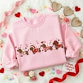thumbnail image 1 of Valentine’s Dachshund Sweatshirt, Funny Puppy Heart Crewneck, Valentine Gift for Dog Lovers, 1 of 5