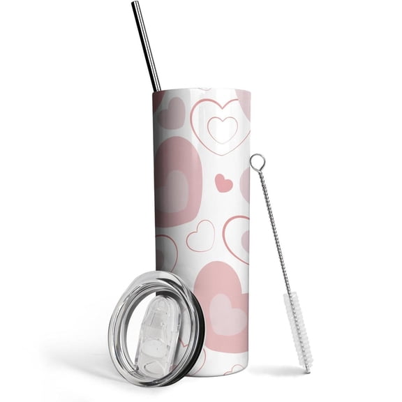 Valentine's Day 20 Oz Insulated Stainless Steel - Double Wall Vacuum Coffee- Insulated Travel Coffee Mug