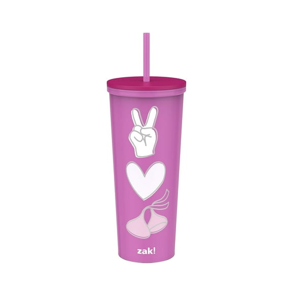 Valentine's Day 22 oz Plastic Hershey's Kiss Insulated Tumbler with Straw