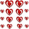 thumbnail image 1 of Valentine's Day 3D Heart Decoration, Red Heart Shape Ornament,Red Love Hanging Ornament,Hollowed Heart Decorations for Bridal Shower, Wedding, Engagement, Anniversary, 16 Pieces,5 Size, 1 of 8