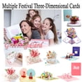 thumbnail image 1 of Valentine's Day 3D Pop Up Greeting Card, Three-Dimensional Paper Sculpture Love Tree Design, Romantic Blessing Message Card for Wife Husband Partner Couple Anniversary Gift Decoration, HAODEJW, 1 of 7