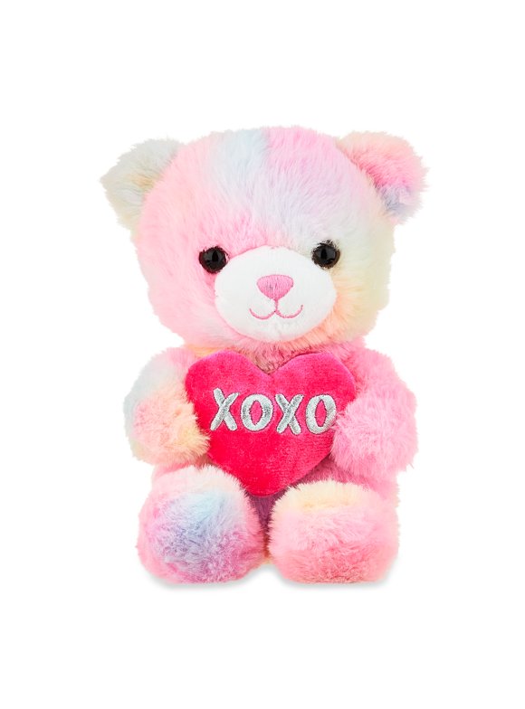 Valentine's Day 7" Rainbow 2024 Sweetheart Teddy Plush by Way To Celebrate