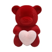 Valentine's Day 8 in Large Flocked Red Bear Decor by Way To Celebrate