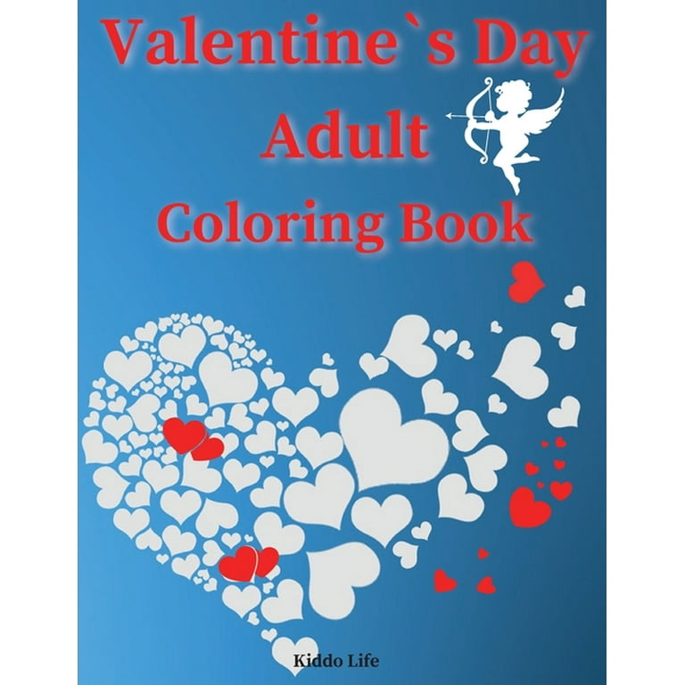 Simply Satisfying Large Print Coloring Book - Valentine's Day