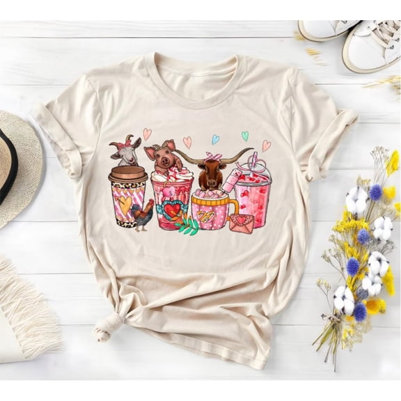 Valentine's Day Animals Sweatshirt: XOXO Graphic Tee All Size S-5Xl