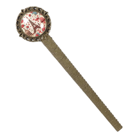 Valentine's Day Antique Bronze Lace Bookmark: a Gift for Book Lovers and Readers