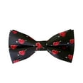 thumbnail image 1 of Valentine's Day Arrow of Love Pattern Drawstring adjustable Bowtie In Black with Red and White Color, 1 of 1
