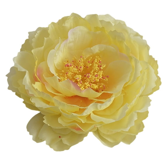 Valentine's Day Artificial Flower Decoration,1PC Peony Artificial Flowers Vintage Fake Peony Bouquet,Fake Flower for Vase Floral Arrangements for Table Centerpiece Wedding Decor Home Decor(Yellow)