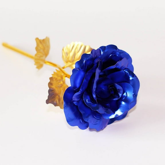 Valentine's Day Artificial Rose Flower Gifts for Her Girlfriend Women, Handmade Forever Preserved Gold Foil Rose Wedding Anniversary Birthday Day Mother's Day Present Galaxy Eternal Rose