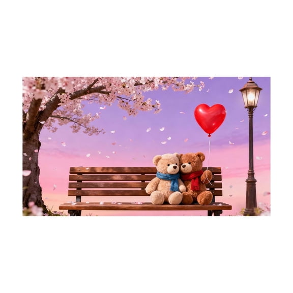 Valentine's Day Backdrop, Photography Background for Happy Valentine Party Decorations and Banner, 70" X 43"