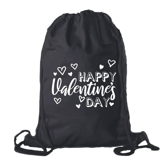Valentine's Day Bags, Cotton Drawstring Cinch Backpacks, Valentines Day Gift Bags