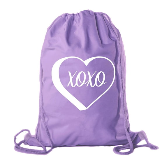 Valentine's Day Bags, Cotton Drawstring Cinch Backpacks, Valentines Day Gift Bags
