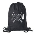 thumbnail image 1 of Valentine's Day Bags, Cotton Drawstring Cinch Backpacks, Valentines Day Gift Bags, 1 of 2