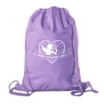 thumbnail image 1 of Valentine's Day Bags, Cotton Drawstring Cinch Backpacks, Valentines Day Gift Bags, 1 of 2