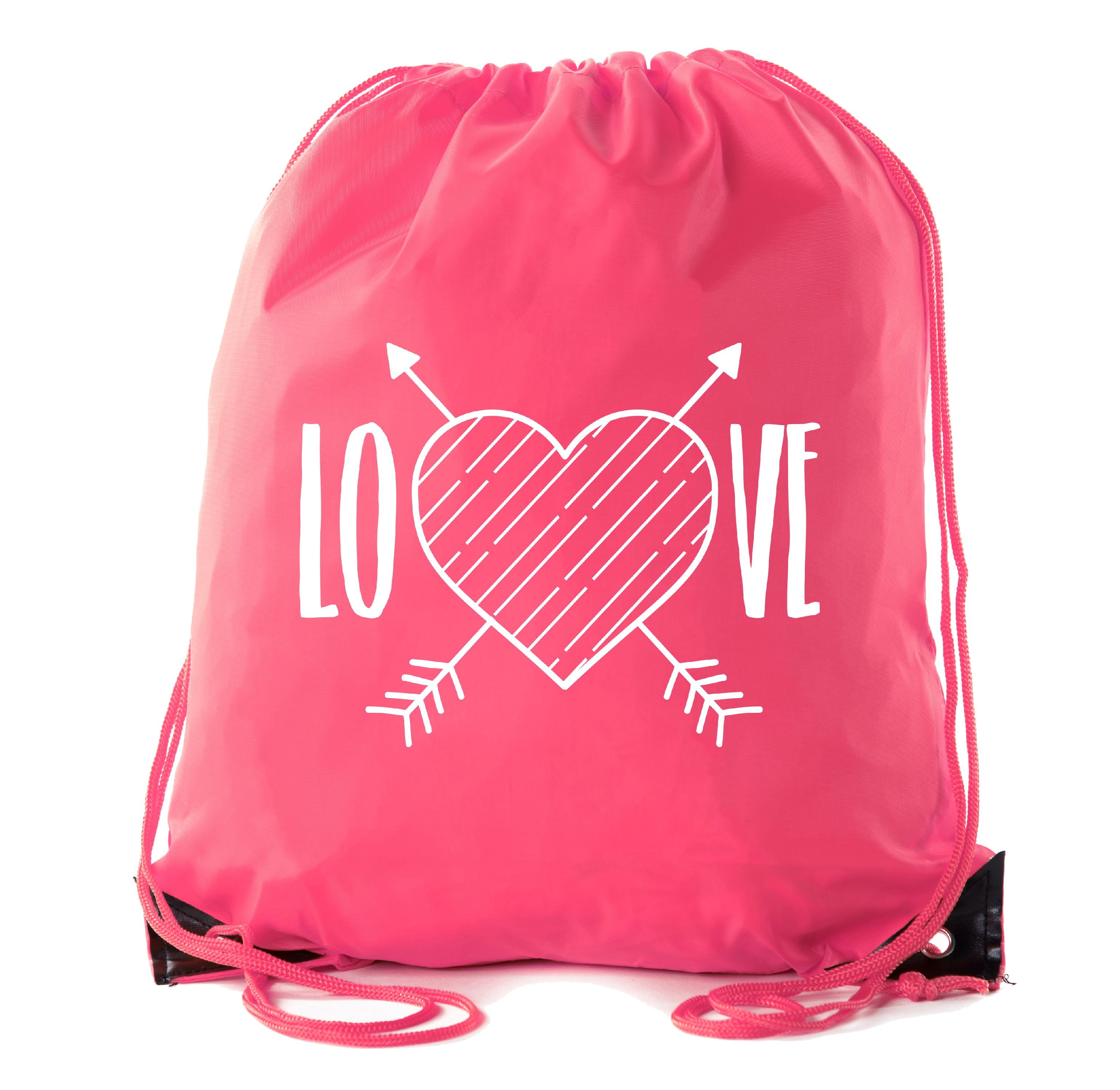 VS PINK ~ “Love Pink” Drawstring Bag / Backpack VS PINK Canvas Backpack Victoria main image 2