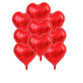 thumbnail image 1 of Valentine's Day Balloon Bouquet 9 Heart Shaped Red Valentine's Day Balloons, 1 of 1
