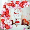 thumbnail image 1 of Valentine's Day Balloons Decoration Arch Kit, Valentines Day Red White Pink Balloons Party Decorations, Red Love Balloons Red Confetti Balloons, 1 of 4