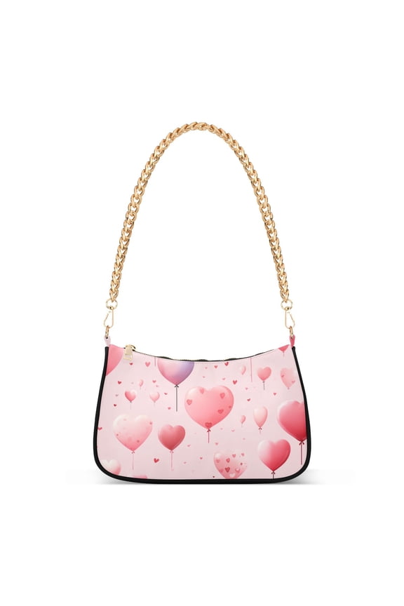 Valentine's Day BalloonsWomen Small Shoulder Bag Crossbody Tote Hobo Bags Purse Clutch Handbags with Chain Strap for Women
