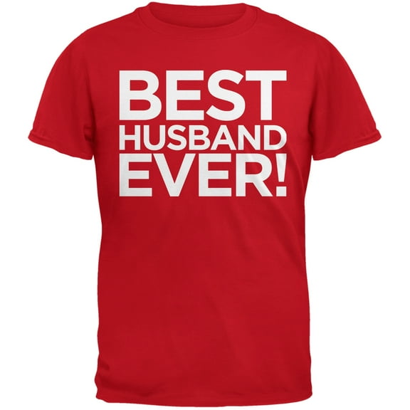 Valentine's Day - Best Husband Ever Red Adult T-Shirt - Small