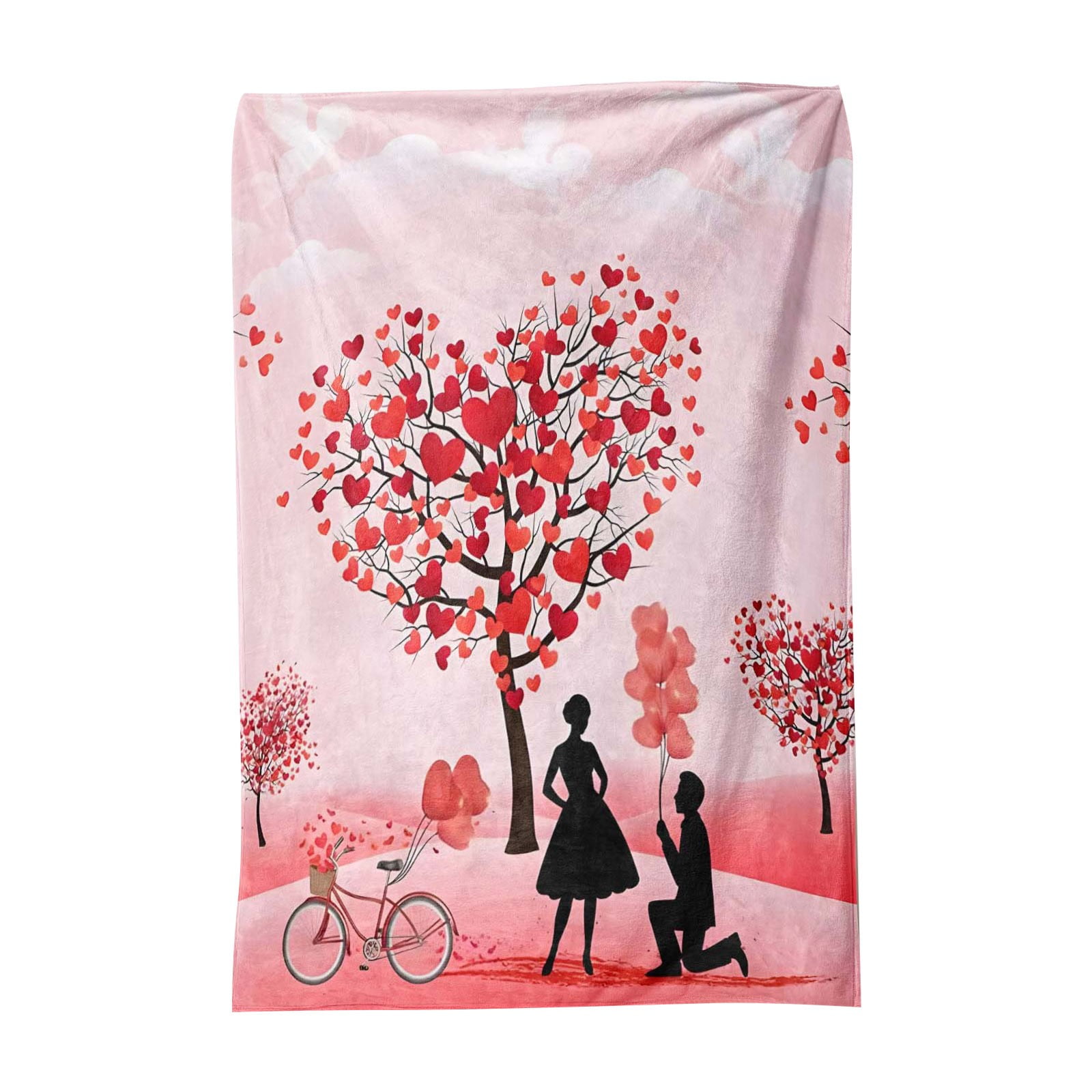 Valentine's Day Blanket Printed Envelope Flannel Air Conditioning