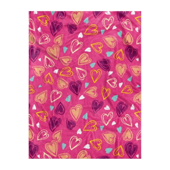 Valentine's Day Blanket Soft Flannel Lightweight Love Heart Valentines Throw Blanket Cozy Warm Blankets All Seasons Home Party Decor On Living Room Sofa Couch Bed 70x100CM,E