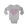 thumbnail image 1 of Valentine's Day Bodysuit Girls Boys Cute Stars Heart Baby Romper, 1 of 4