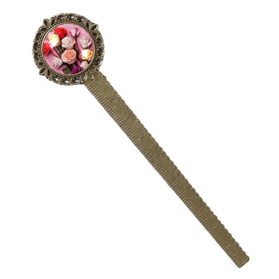 Valentine's Day Book Mark: Lace Bookmark in Antique Bronze - Gift for Readers and Book Lovers