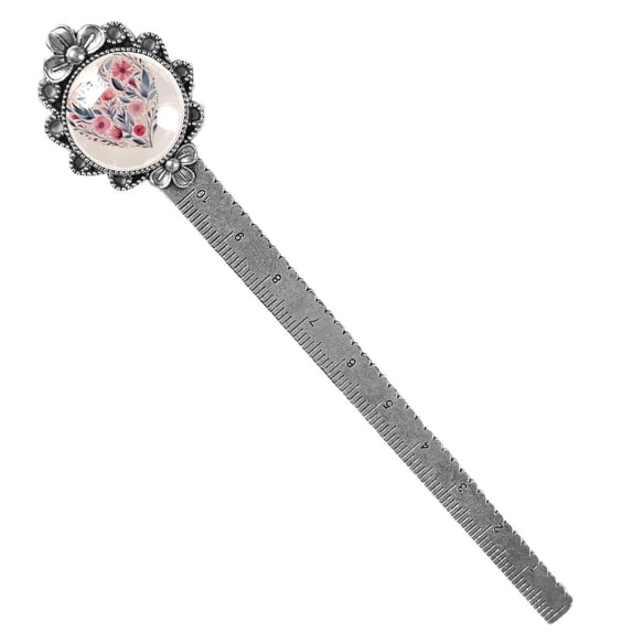 Valentine's Day Book Marks: Vintage Silver Lace-Edged Bookmark - Reading Accessories Gift for Book Lovers