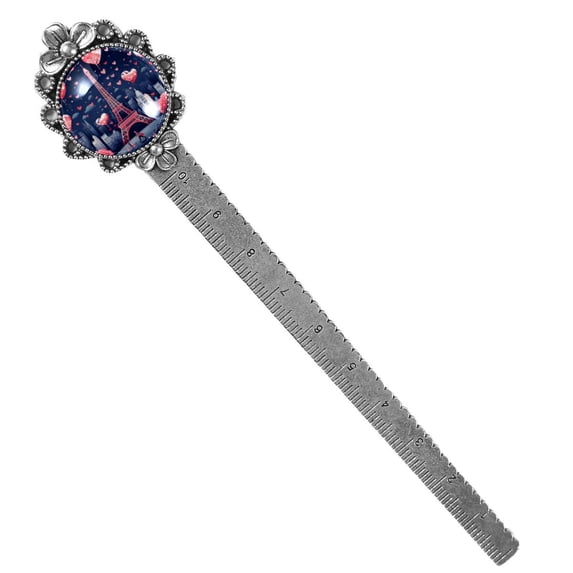 Valentine's Day Book Marks: Vintage Silver Lace-Edged Bookmark - Reading Accessories Gift for Book Lovers