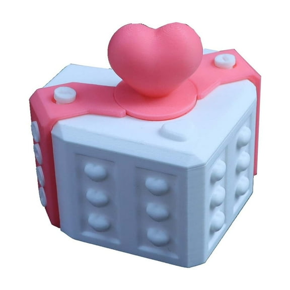Valentine’s Day Bouncing Heart Gift Box – Surprise Pop-Up Box with Spring-Loaded Hearts, Funny Romantic Prank Gift for Loved Ones (2-Pack)