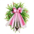 thumbnail image 1 of Valentine's Day Bow Pine Needle Wreath Decoration Wisteria Door Hanging Artificial Greenery for Home Decor, Holiday Decorations, Party Decor, 1 of 6