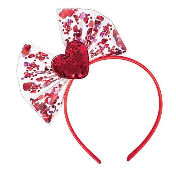 Valentine's Day Bow Shaker Headband Costume Accessory
