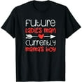 thumbnail image 1 of Valentine's Day Boy Cute Ladies Man Mama's T-Shirt, 1 of 3