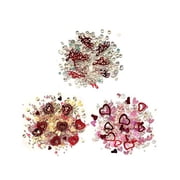 Valentines Day Buttons Galore Sparkletz Embellishments 30 Grams Total