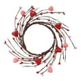 thumbnail image 1 of Valentine's Day Candle Ring Floral Centerpiece with Ambient LED Lights for Room Living Room Wreath 2, 1 of 4