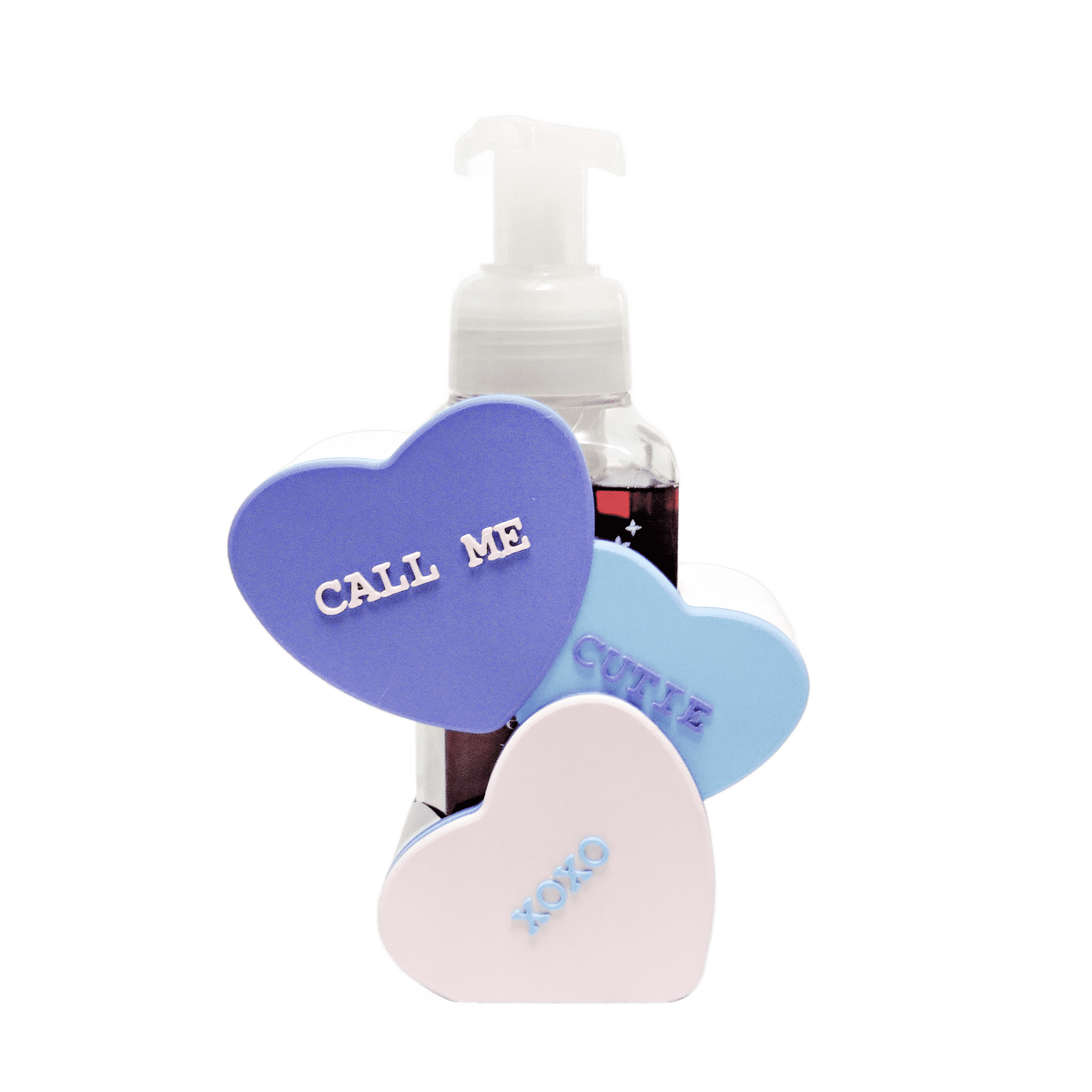 Valentine’s Day Candy Heart Foaming Soap Dispenser Cover Bathroom Sink Decor