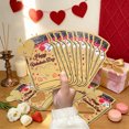 thumbnail image 1 of Valentine’s Day Cards – 50 Pack DIY Classroom Valentine Cards with Treat Bags, Cute Mason Jar Exchange Cards for Boys & Girls School Party Favors (Candy Not Included), 1 of 6